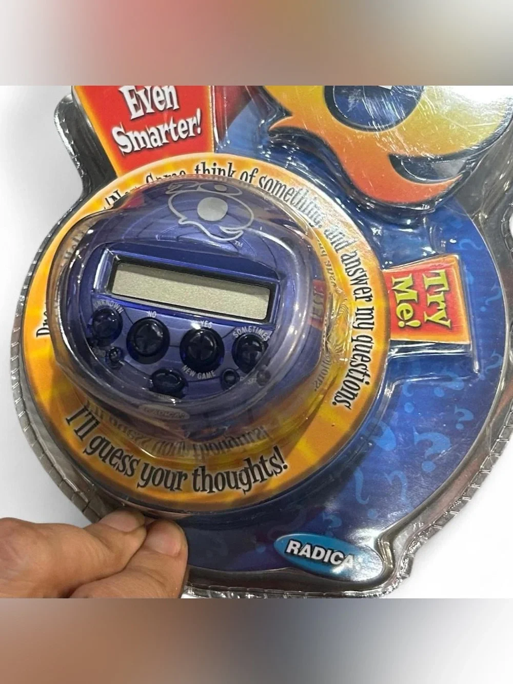 Vintage Radica 20Q Electronic Handheld Game Purple New Sealed Y2K Retro Toy